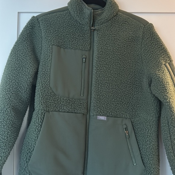 Figs green Sherpa jacket - Picture 2 of 4